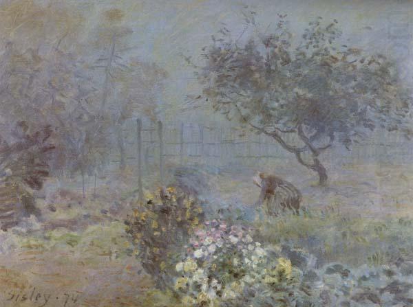 Alfred Sisley Foggy Morning,Voisins china oil painting image